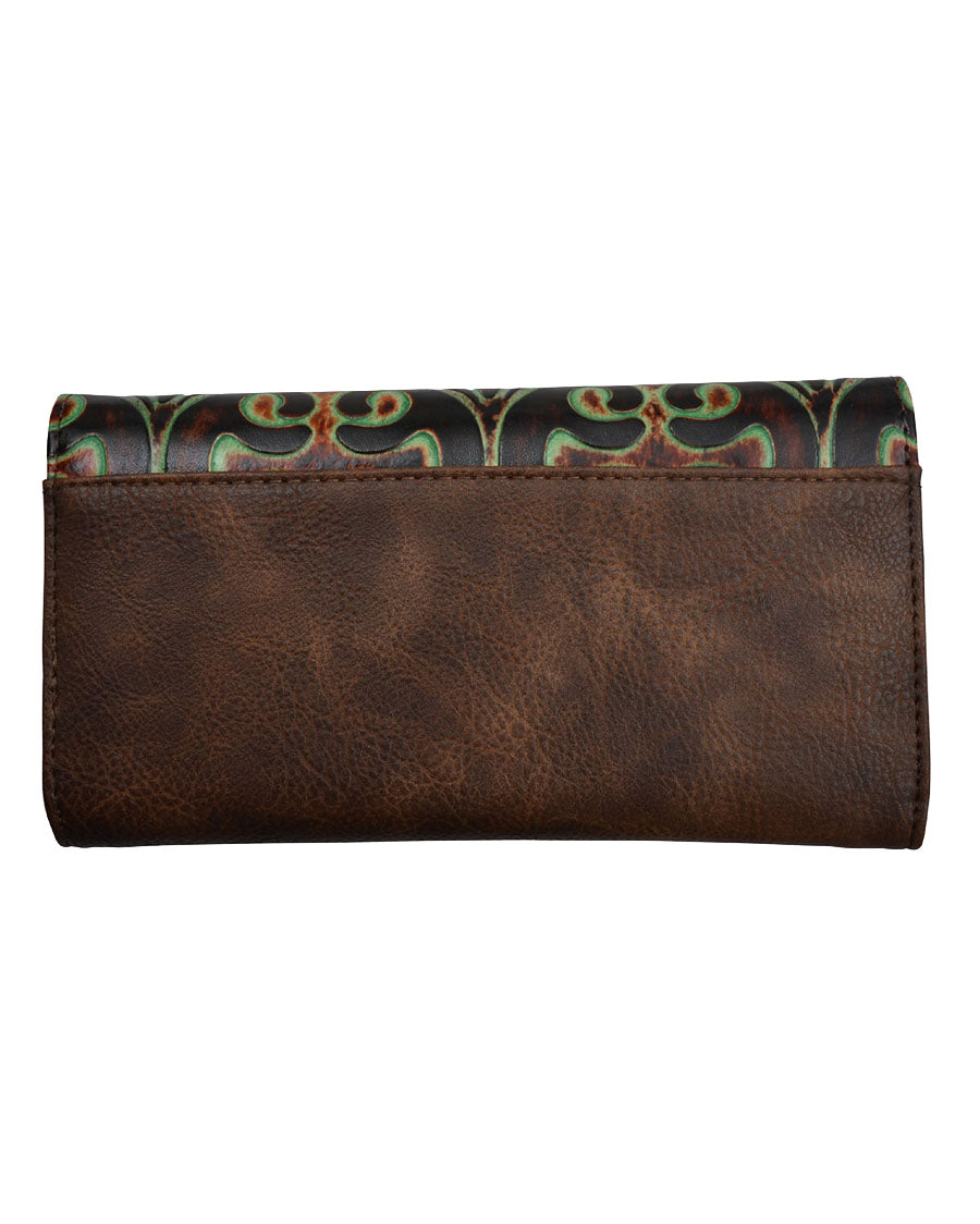 Women's Embossed Wallet Clutch - Dwc2014