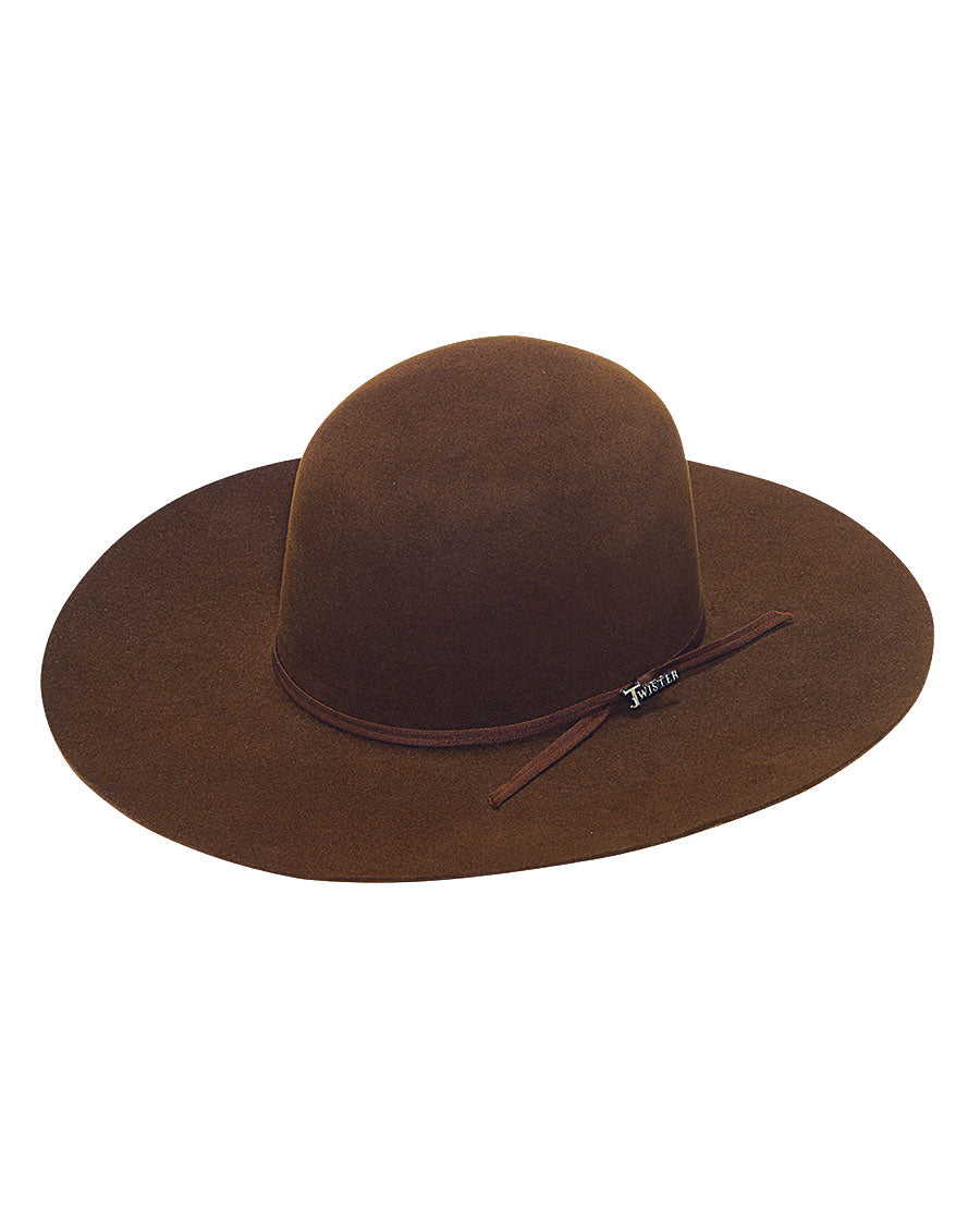 Men's 6X Open Crown Fur Cowboy Hat - T7635802