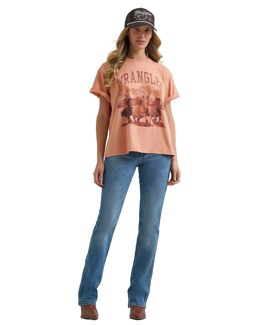 Women's Retro Girlfriend Fit Graphic T-Shirt - 112379629