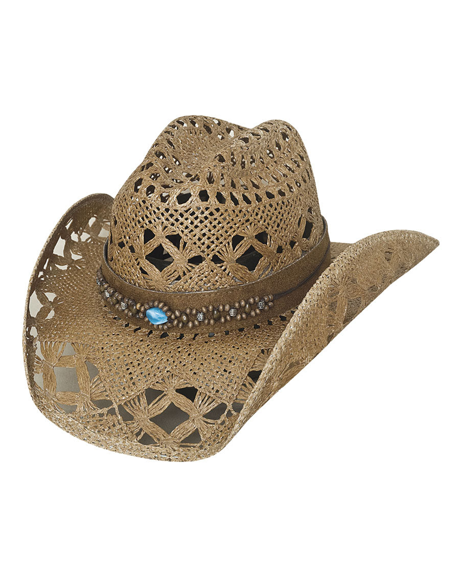 Bean Me Up Toyo Straw Western Hat - 2802-Brn