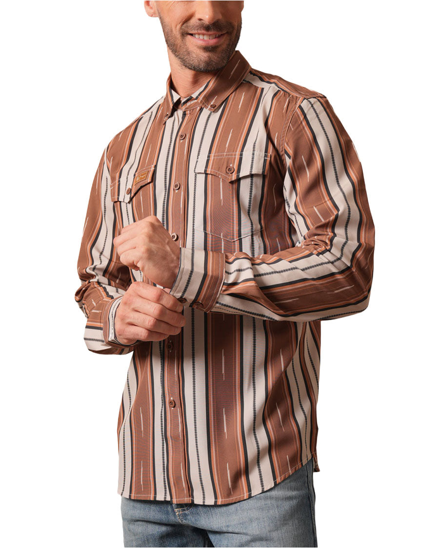 Men's Zt Hickory Long Sleeve Western Shirt - Mds0000053-Bn001