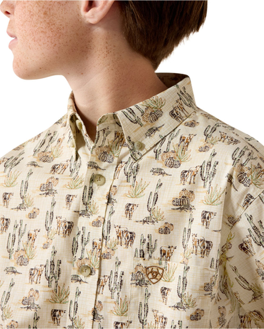 Boys' Luthor Classic Fit Long Sleeve Western Shirt - 10080718