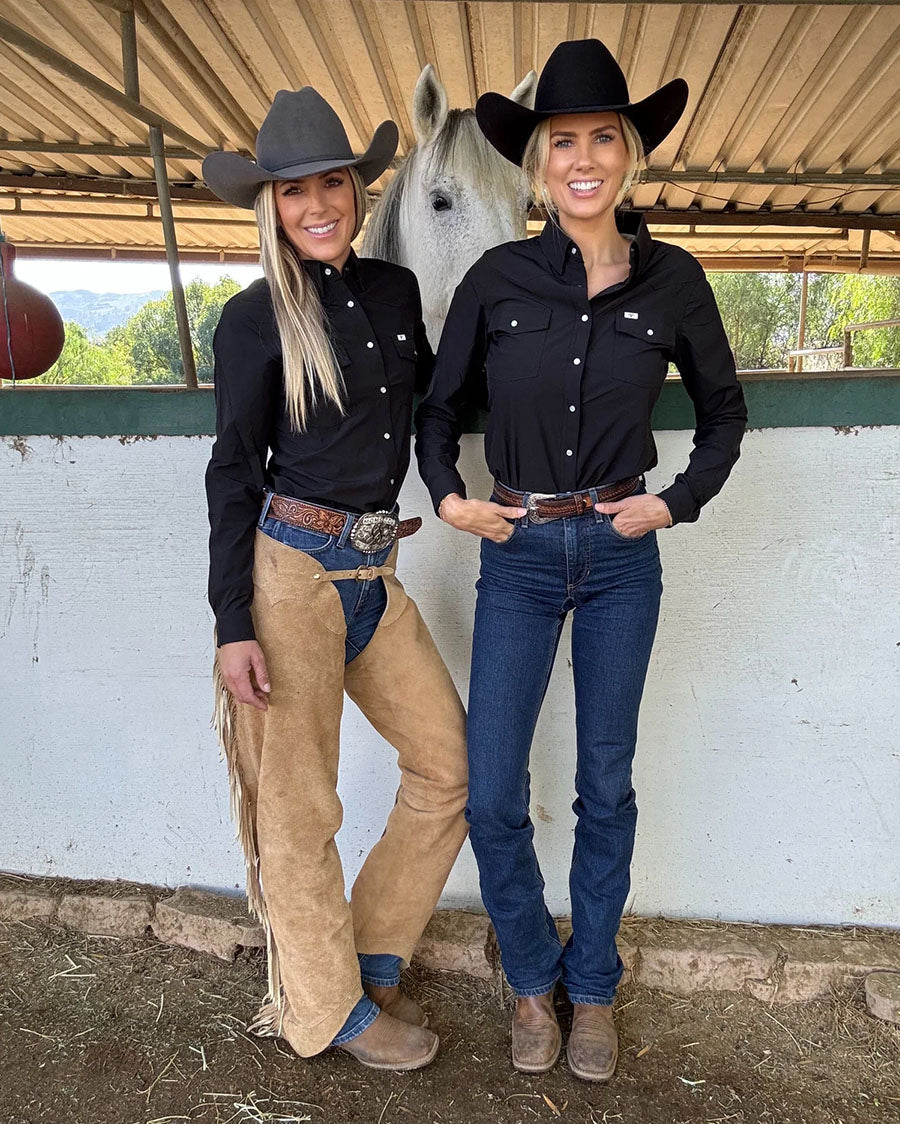 Women's Long Sleeve Pearl Snap Performance Western Shirt - Fsl2002335