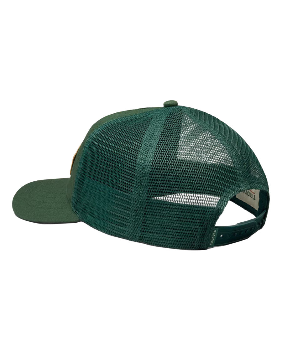 Longhorn Badge 5 Panel Low Pro Trucker Cap - 31282-Htg