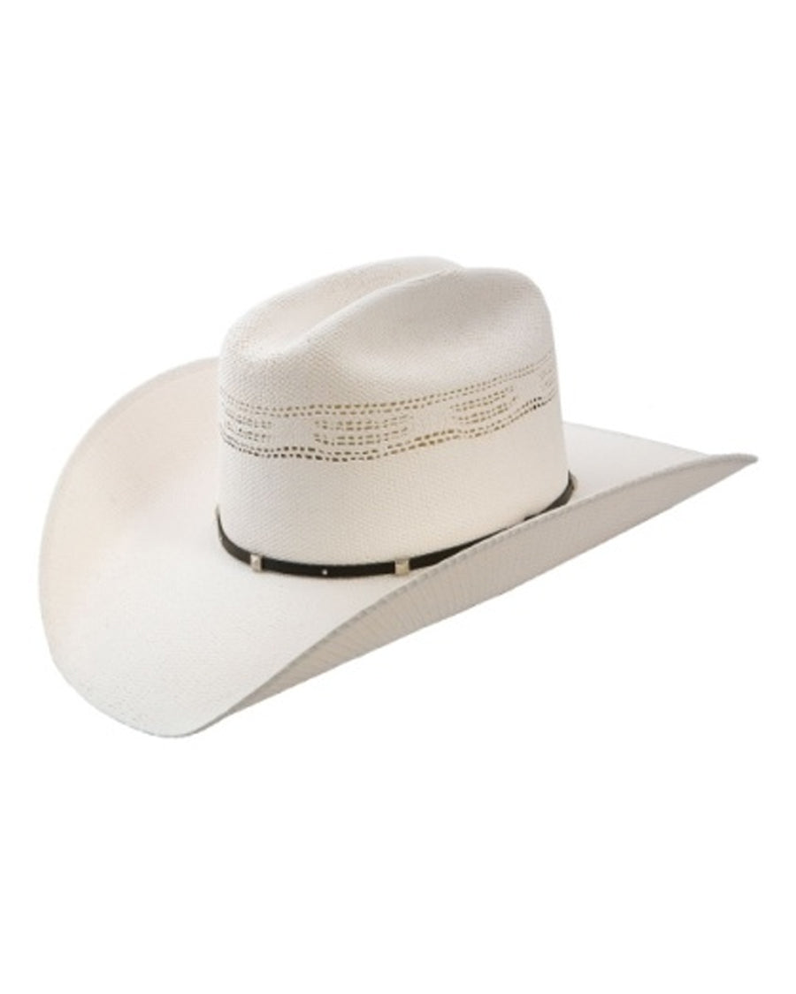 White Horse Bangora Straw Western Hat