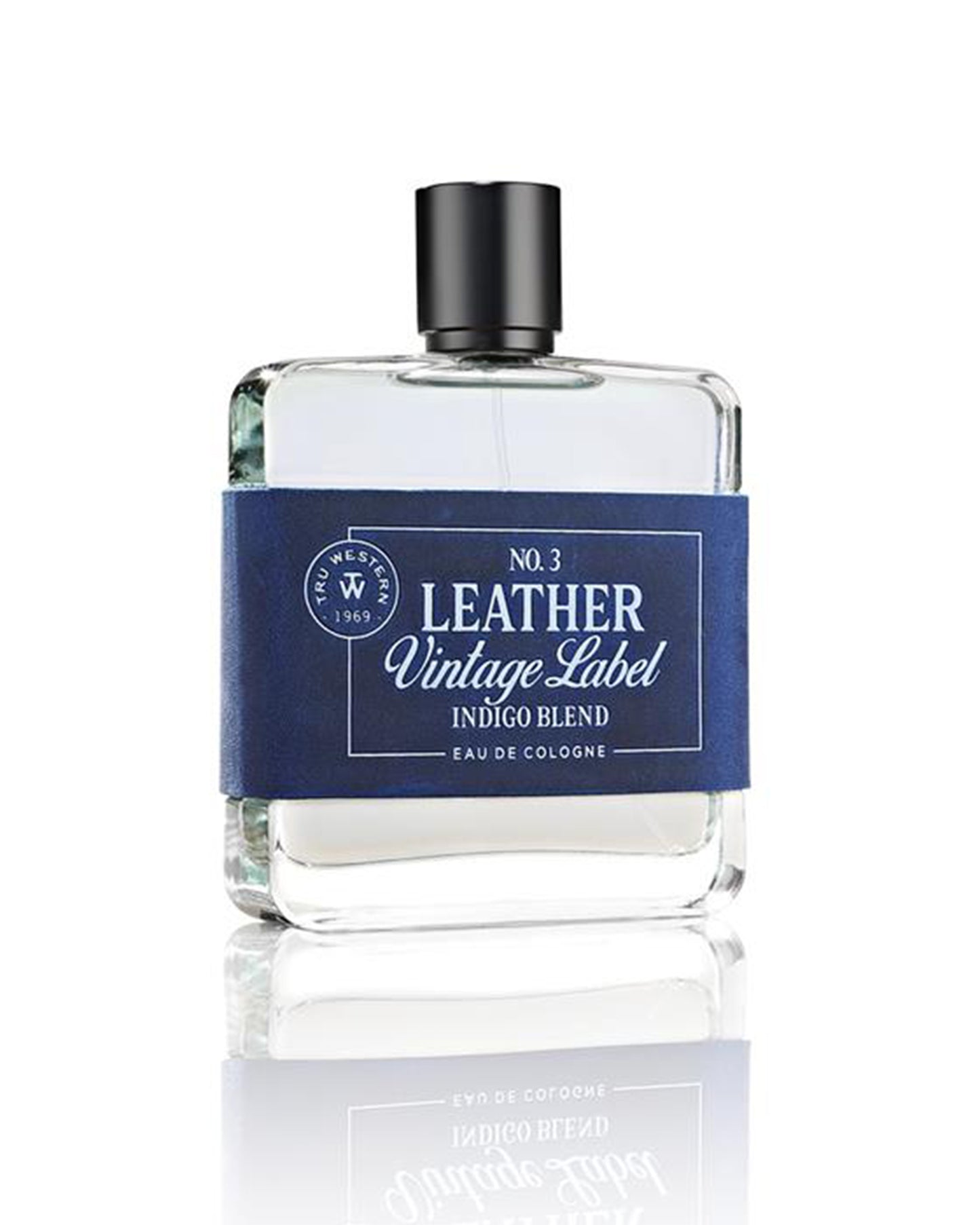 Men's No. 3 Leather Vintage Label Indigo Blend Cologne