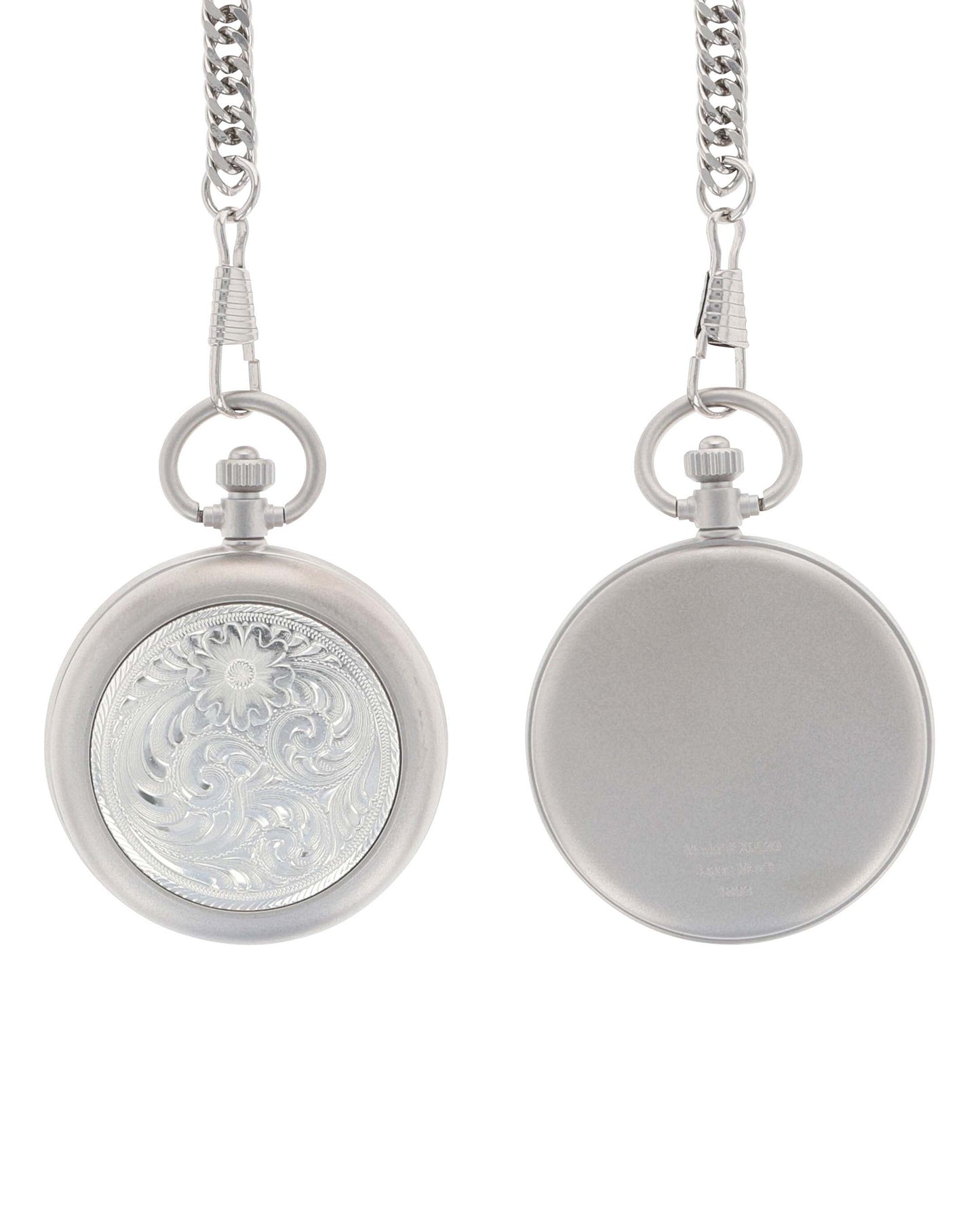 Engraved Silver Pocket Watch