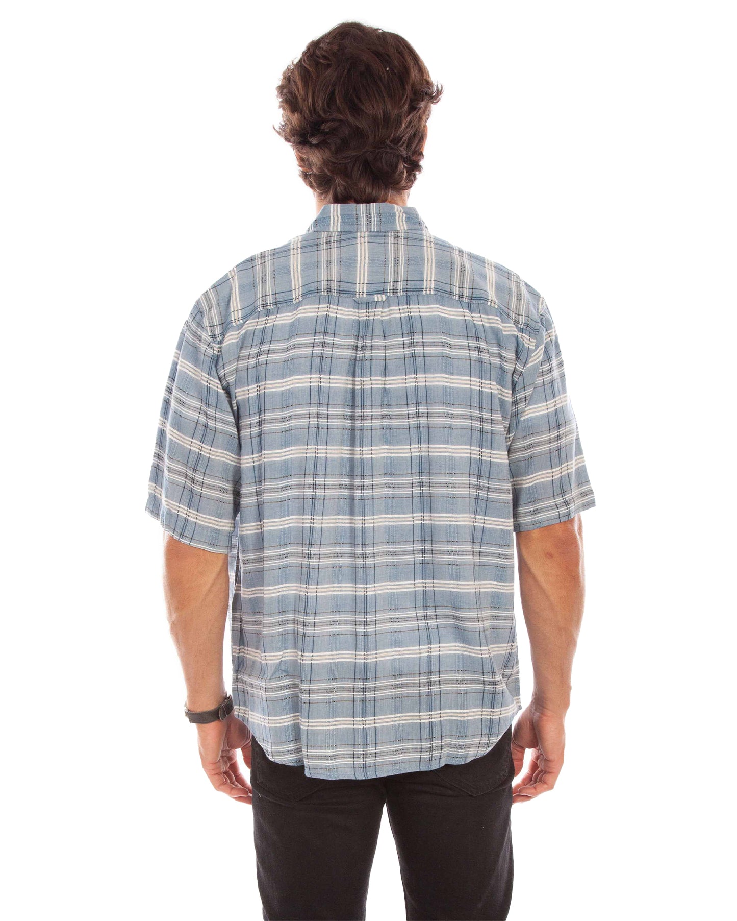 Men's Worn Out Plaid Shirt