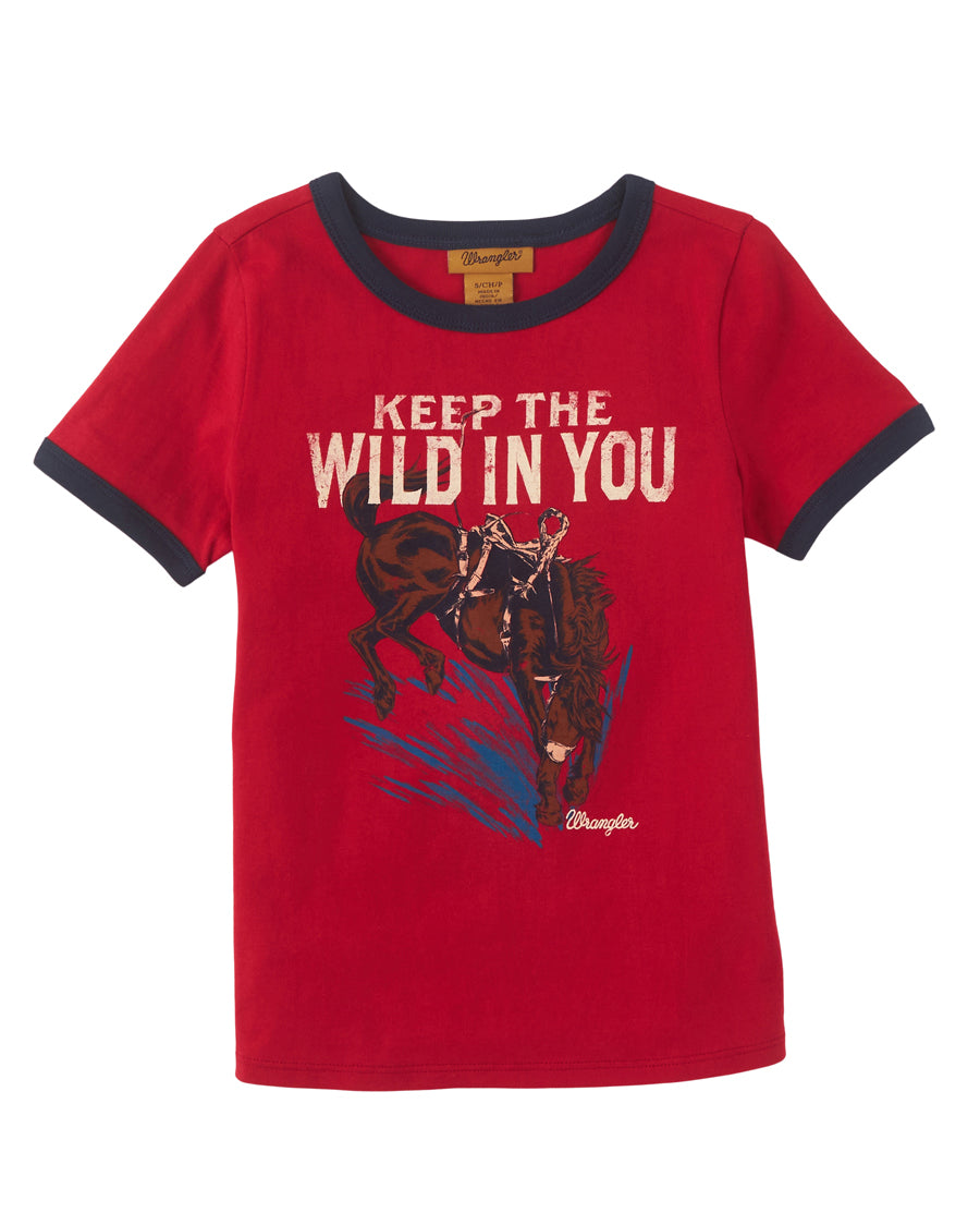 Girls' Keep the Wild Shirt by Wrangler from Skip’s Western Outfitters | WRA-112346584-XS-