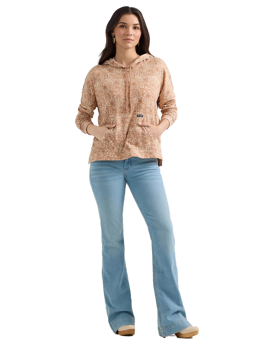 Women's Geometric Relaxed Pullover Hoodie