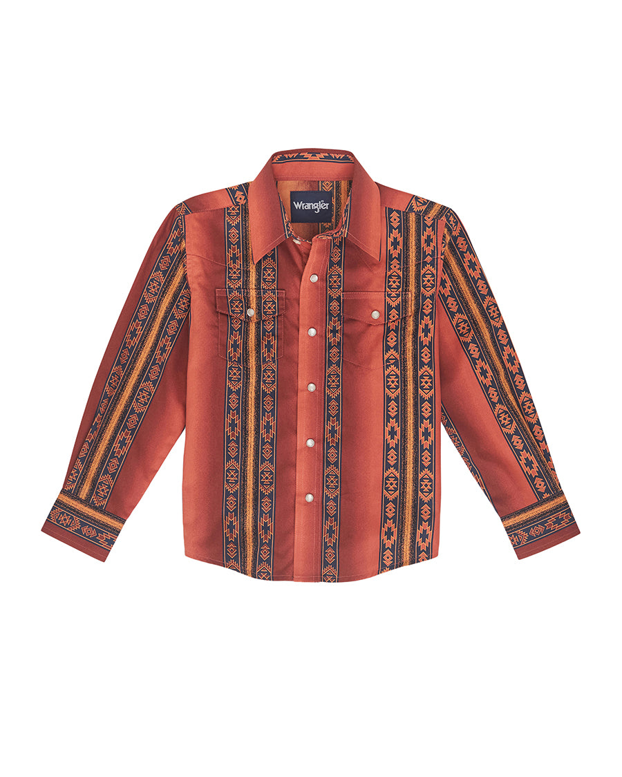 Boys' Checotah Long Sleeve Shirt by Wrangler from Skip’s Western Outfitters | WRA-112351580-XXS-REG