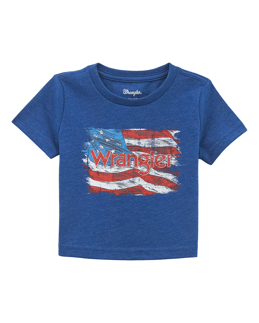 Baby Boys' Patriotic Graphic Short Sleeve T-Shirt by Wrangler from Skip’s Western Outfitters | WRA-112358838-0/3