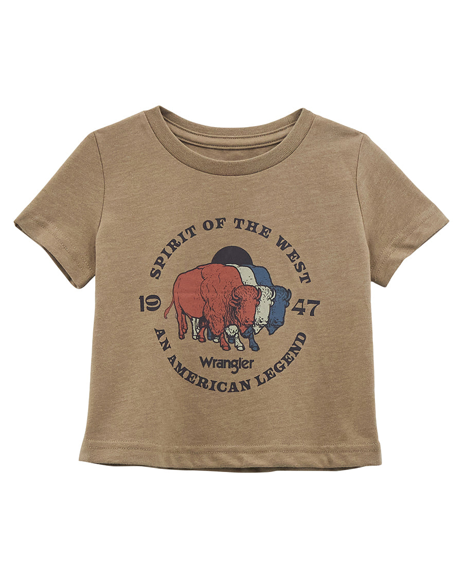Baby Boys' Western Spirit Graphic Short Sleeve Shirt by Wrangler from Skip’s Western Outfitters | WRA-112358839-0/3