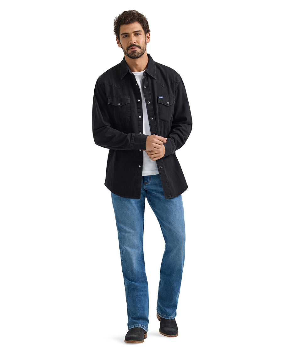 Men's Denim Long Sleeve Shirt