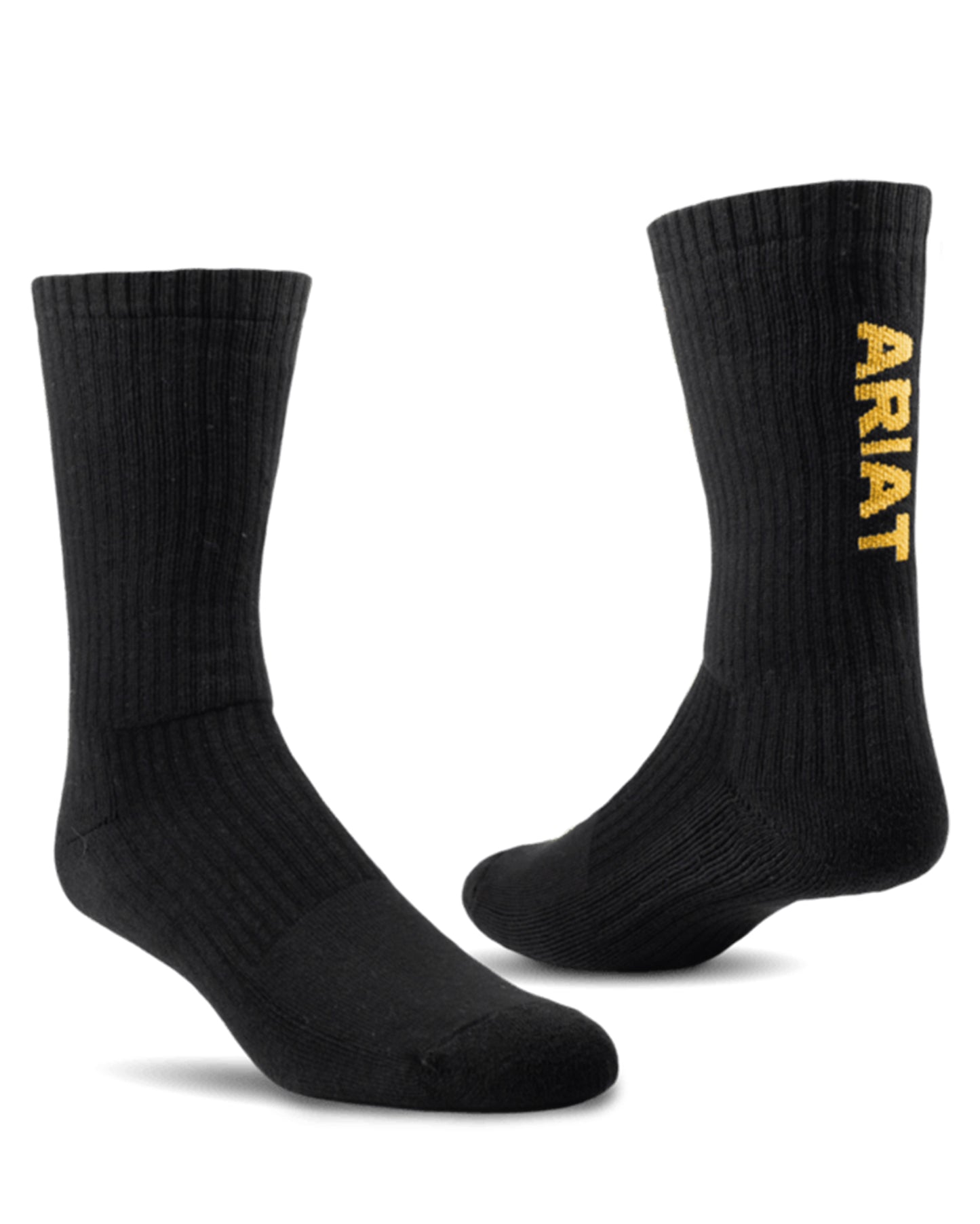 Premium Crew Cotton Socks by NESTERHOSIERY from Skip’s Western Outfitters | NES-AR2239-002-L-BLACK