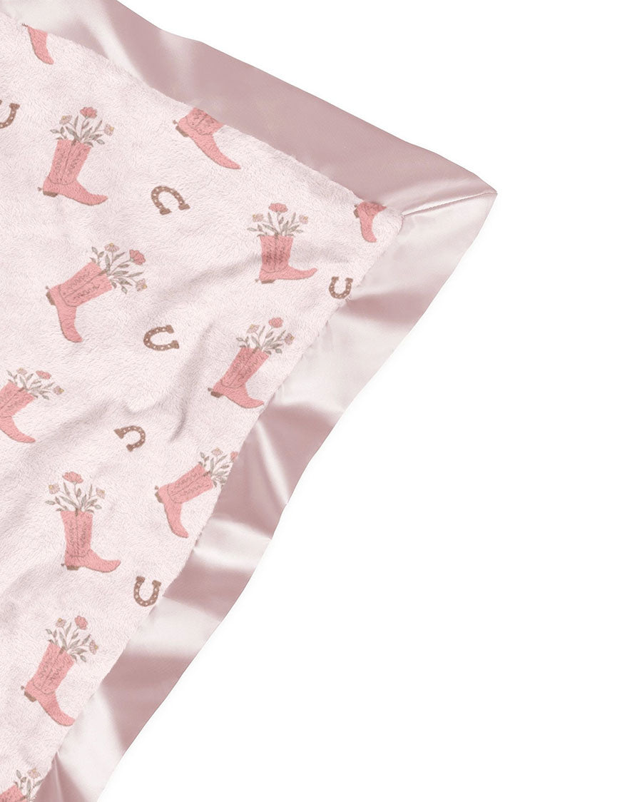 Bloomin' Boot Reversible Baby Blanket - Jf32015Bbt