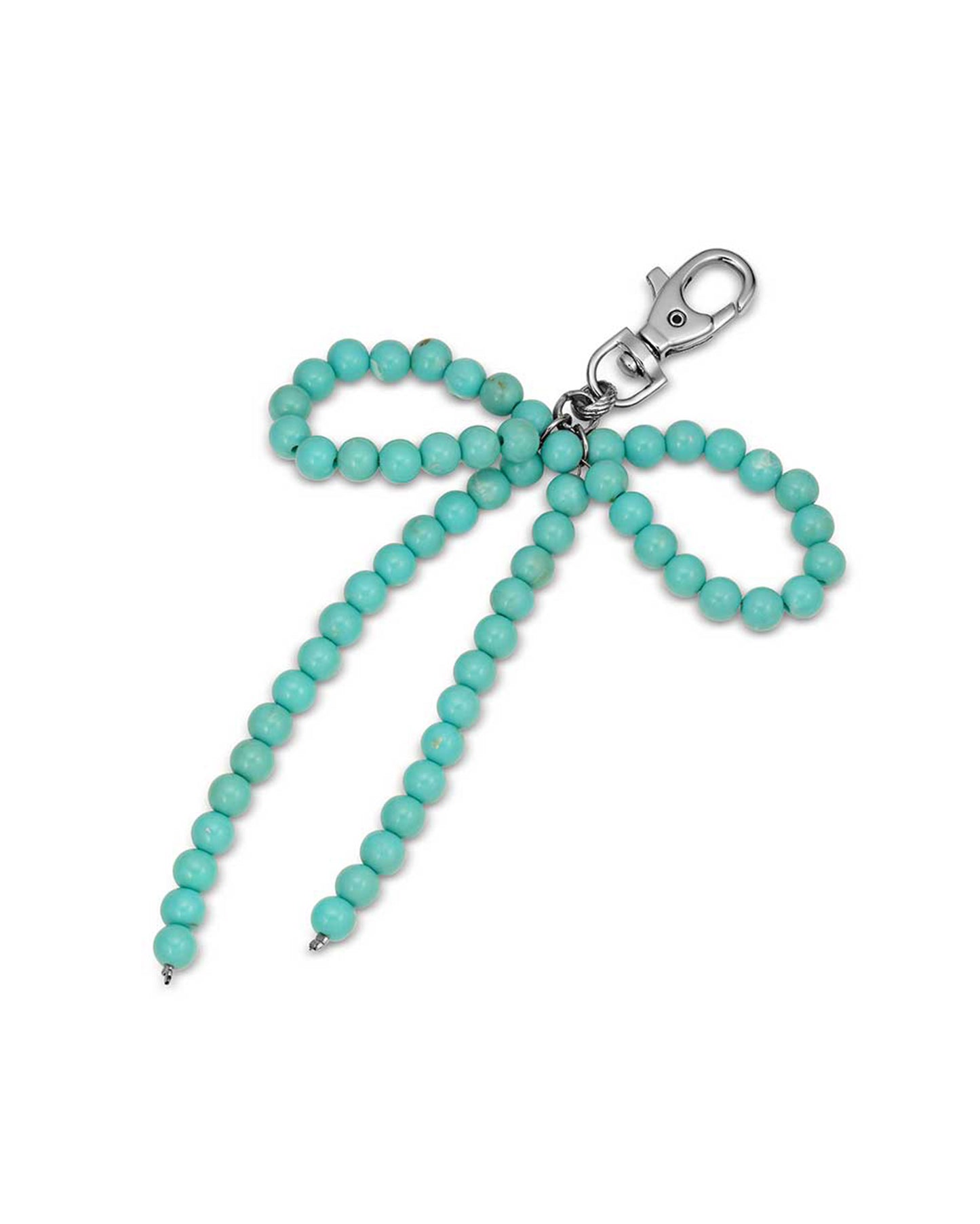 Turquoise Bow Bag Charm - Abag6342