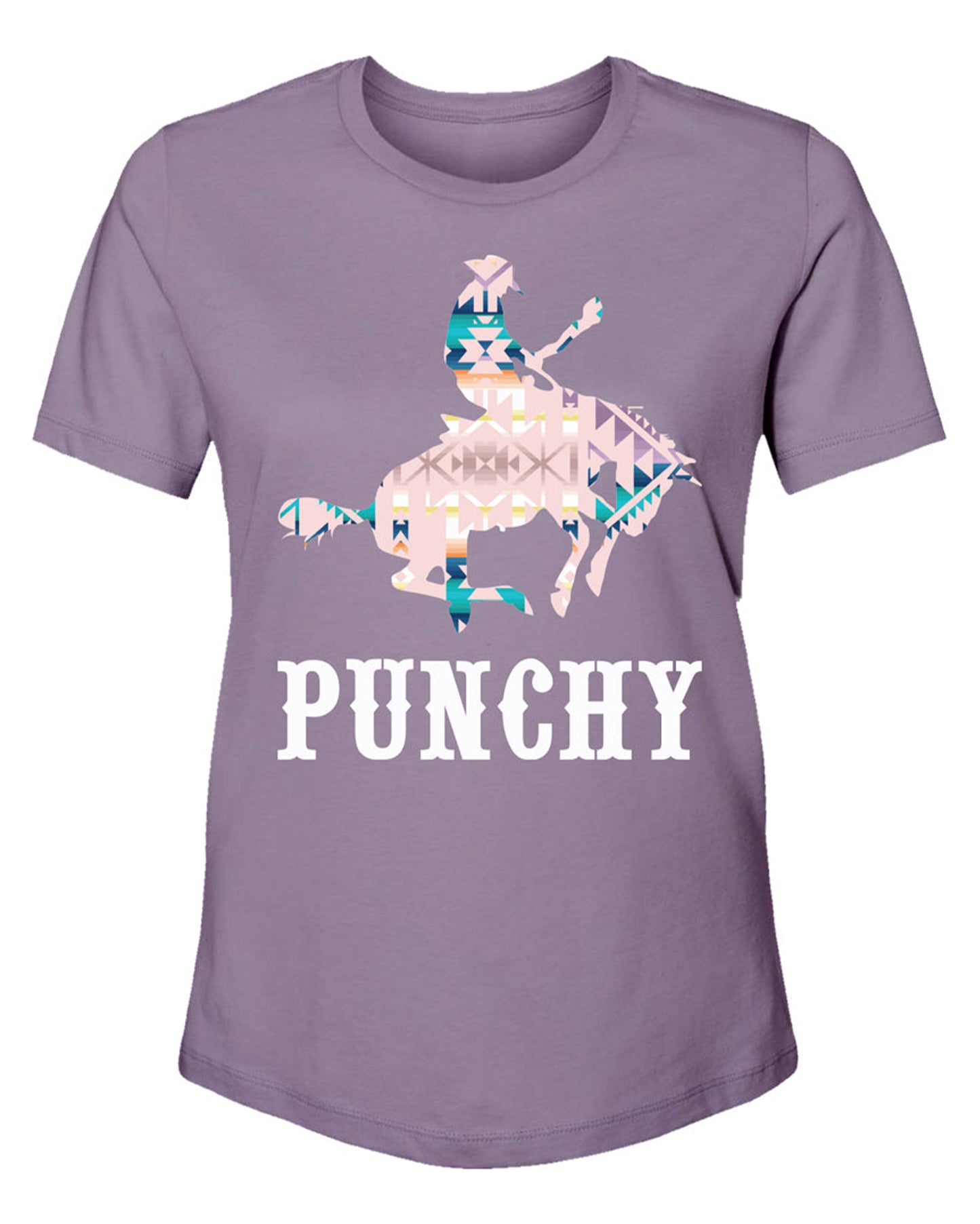 Women's Bronc Dusty Purple T-Shirt by Hooey from Skip’s Western Outfitters | HOO-PT1641PL-S