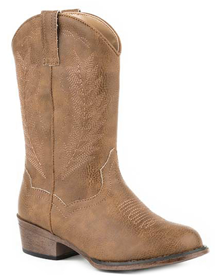 Little Kids' Taylor Western Boots by Roper from Skip’s Western Outfitters | KAR-09-018-1939-2406-TA-010-Tan