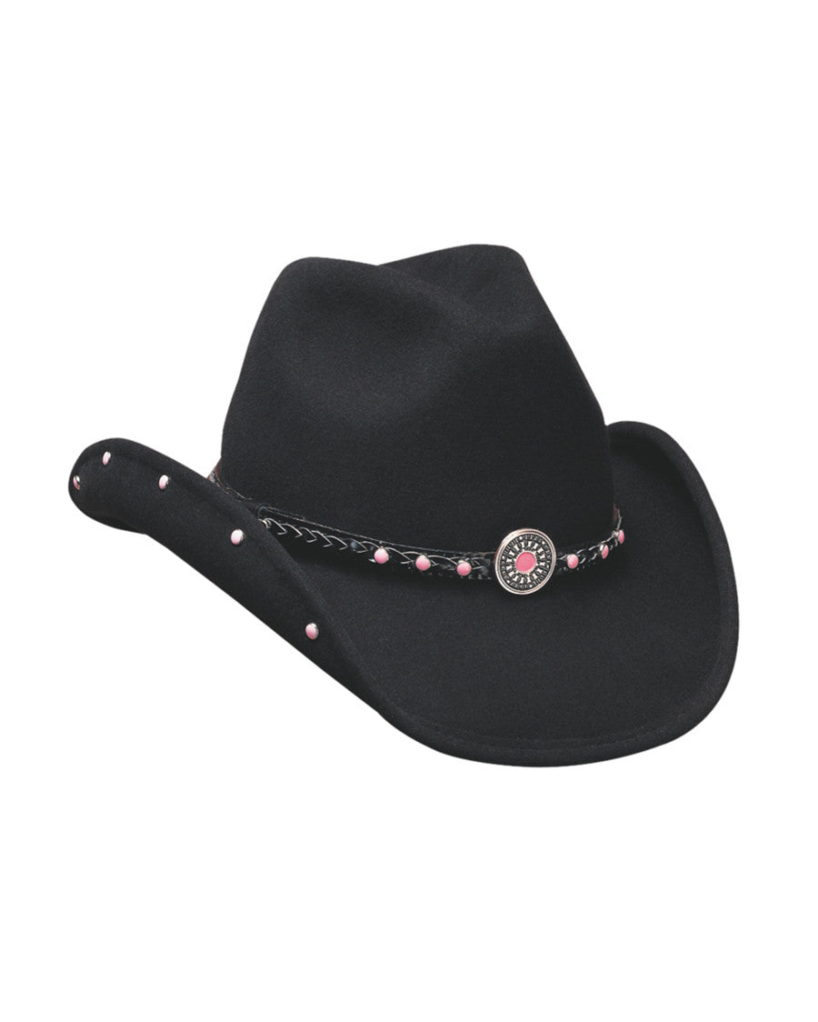 Kids' Baby Jane Felt Hat by Bullhide from Skip’s Western Outfitters | MOT-0421BL-L-Black