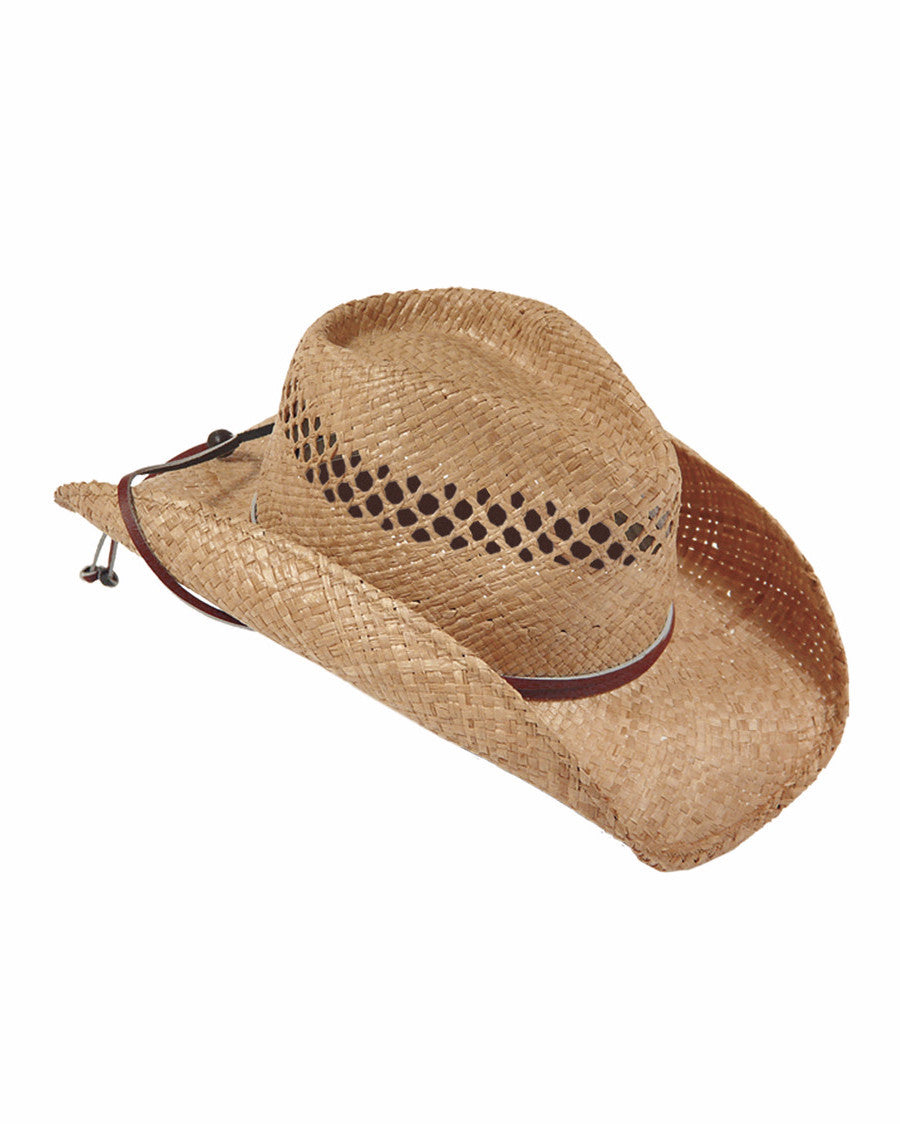 Stetsons Bridger Rafaia Straw Hat by Stetson Hats from Skip’s Western Outfitters | HAT-TSBRGR-933481-S-Natural