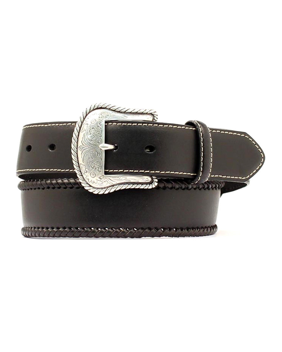 Men's Lace Edge Belt by Nocona from Skip’s Western Outfitters | 10923501763