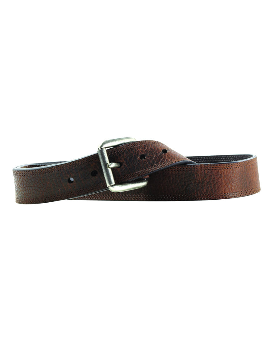 Men's Work Trip Stitch Belt by Ariat Accessories from Skip’s Western Outfitters | MFW-A10004630-32-BROWN