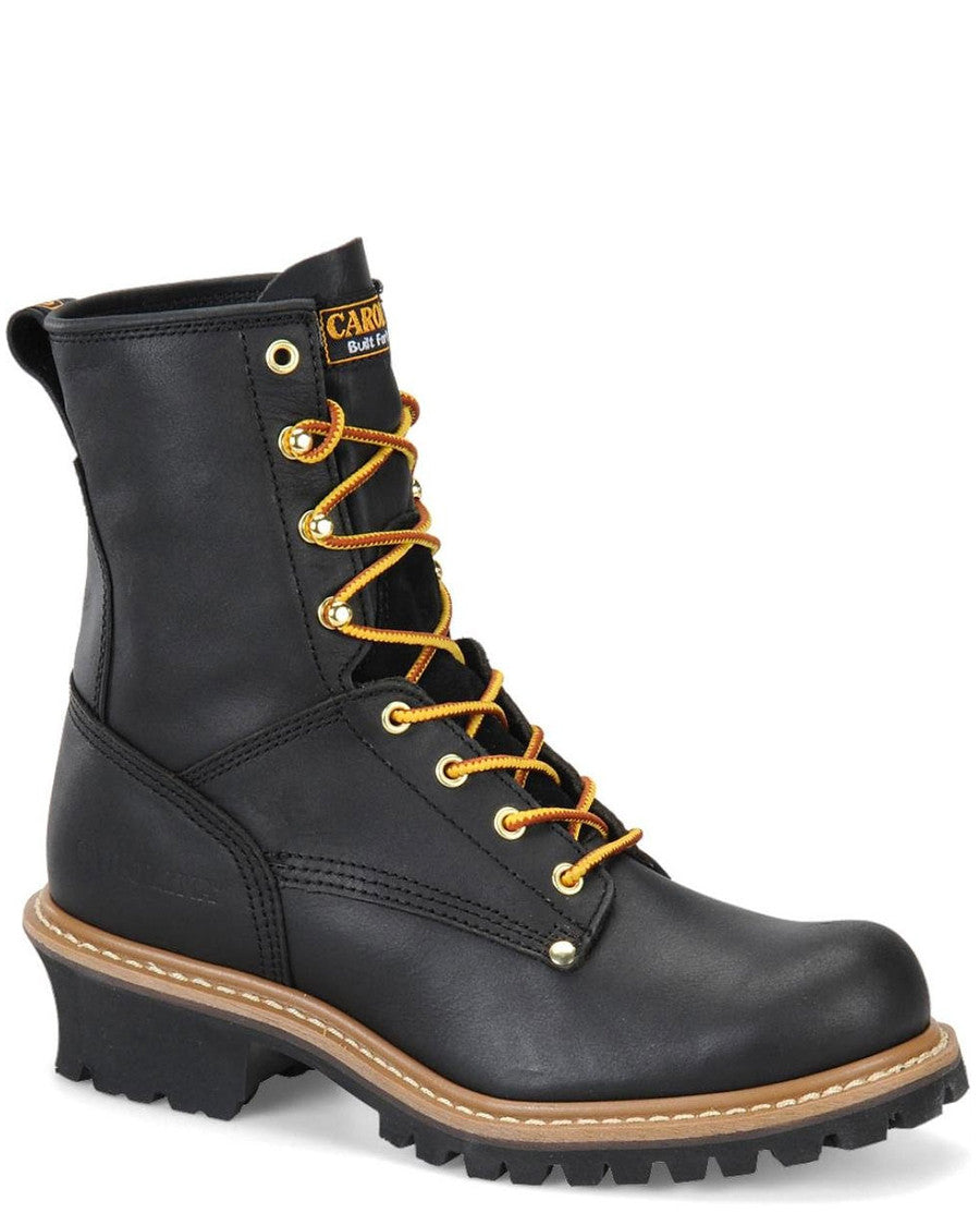 Men's Elm 8" Unlined Logger Boots by Carolina from Skip’s Western Outfitters | CSC-CA825-070-D