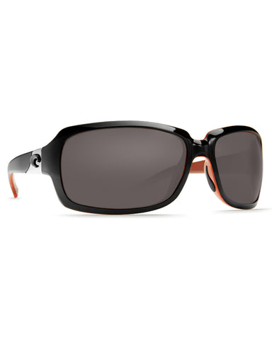 Isabela Gray Mirror Sunglasses - Black