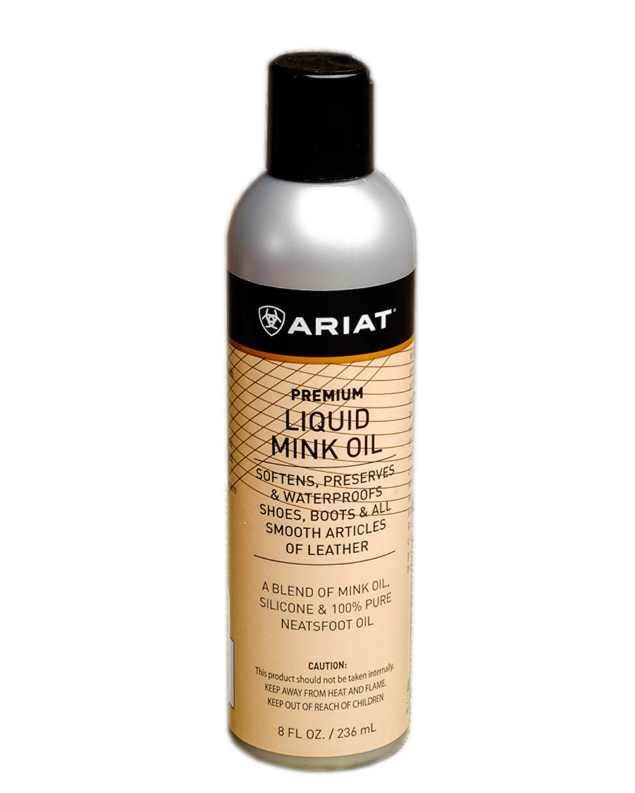 Liquid Mink Oil 8 oz by Ariat Accessories from Skip’s Western Outfitters | MFW-A27014-NOCOLOR