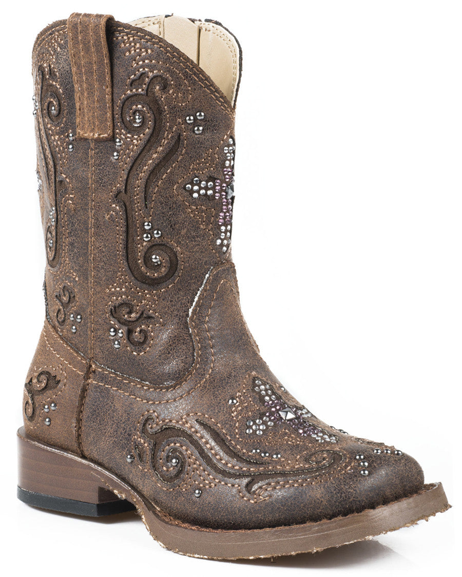 Toddlers' Faith Boots by Roper from Skip’s Western Outfitters | KAR-09-017-1901-0098-BR-050-M