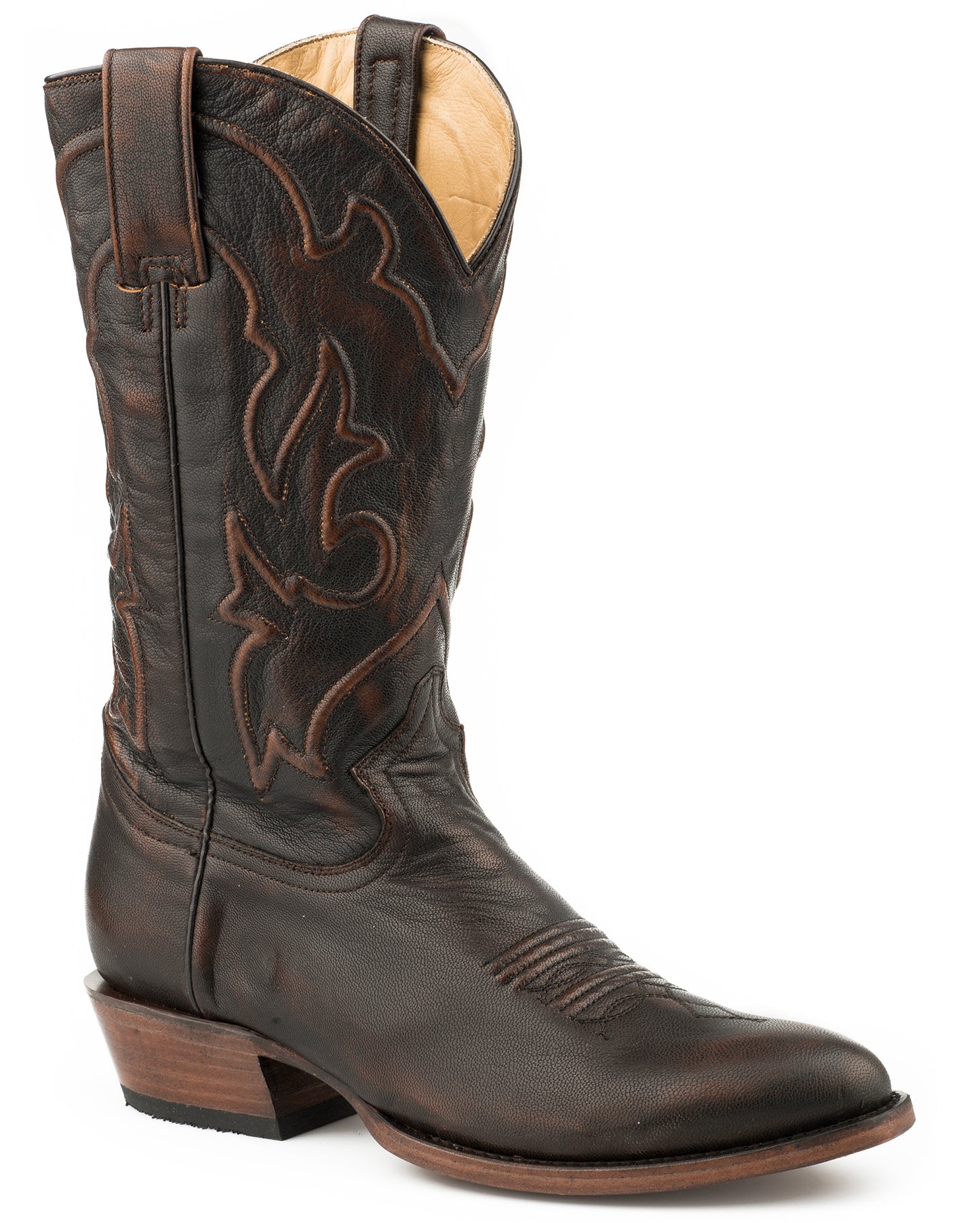 Men's Rufus Western Boots by Stetson from Skip’s Western Outfitters | KAR-12-020-7311-1670-BL-080-D