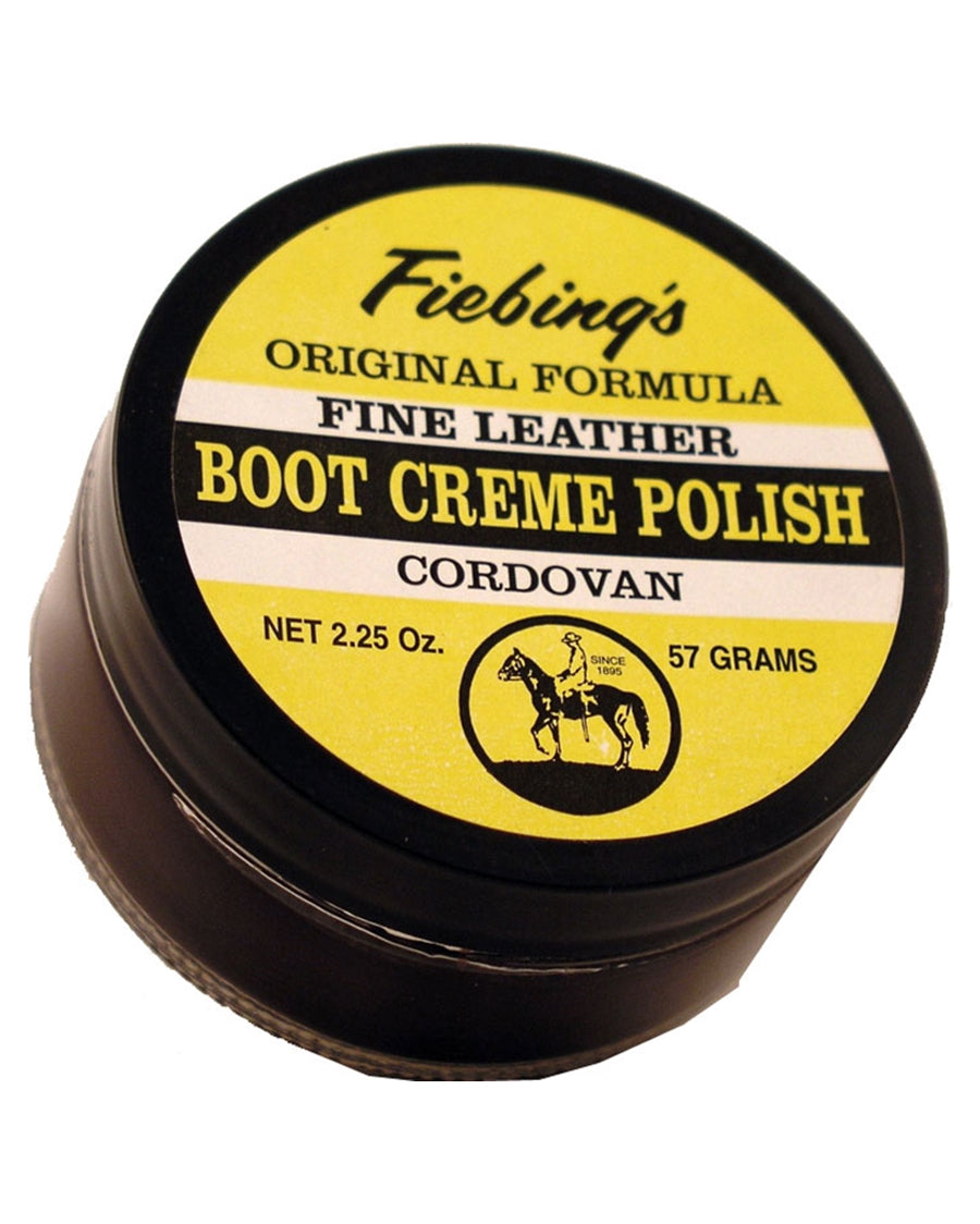 Boot Creme 2.5 oz - Cordovan by Fiebings from Skip’s Western Outfitters | FIE-POLC35G002Z-Cardovan