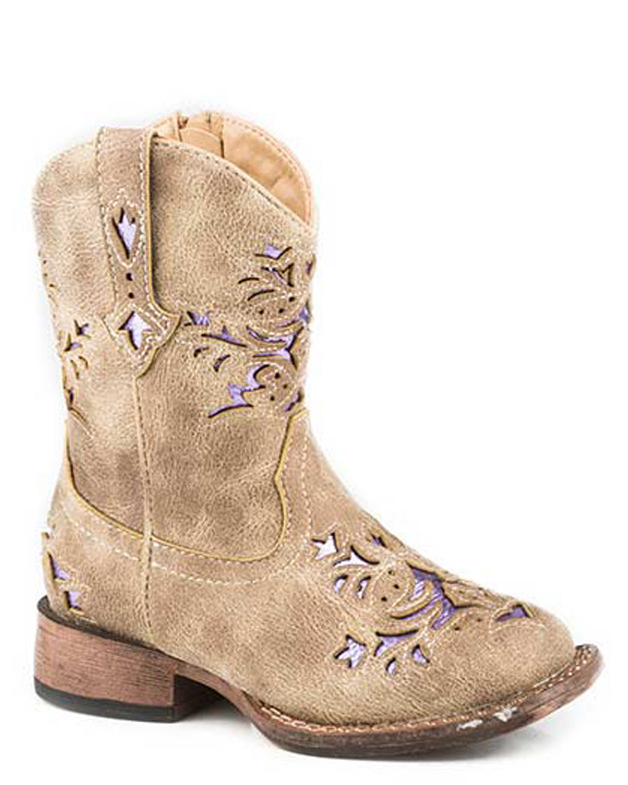 Toddlers' Lola Vintage Western Boots by Roper from Skip’s Western Outfitters | KAR-09-017-1903-2132-TA-050-M