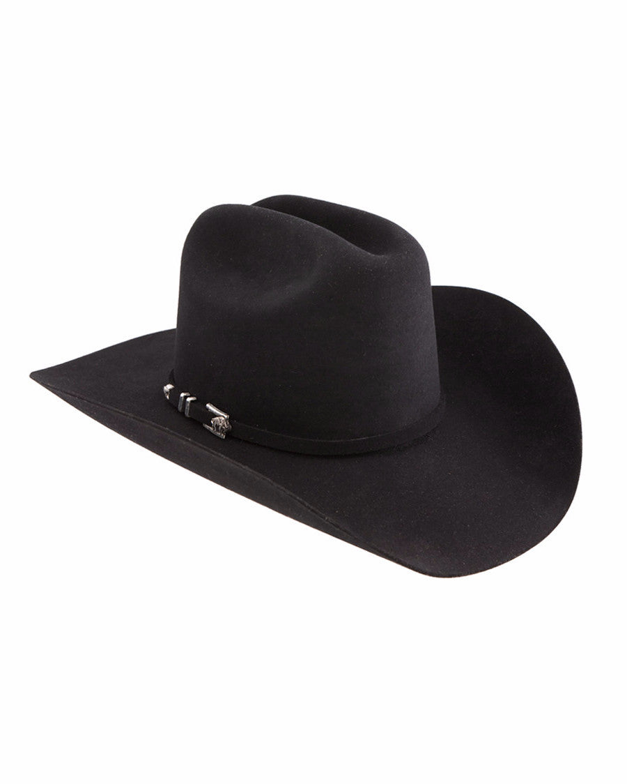 Stetsons 4X Apache Buffalo Felt Hat by Stetson Hats from Skip’s Western Outfitters | HAT-SBAPCH-754007-6-7/8-Black