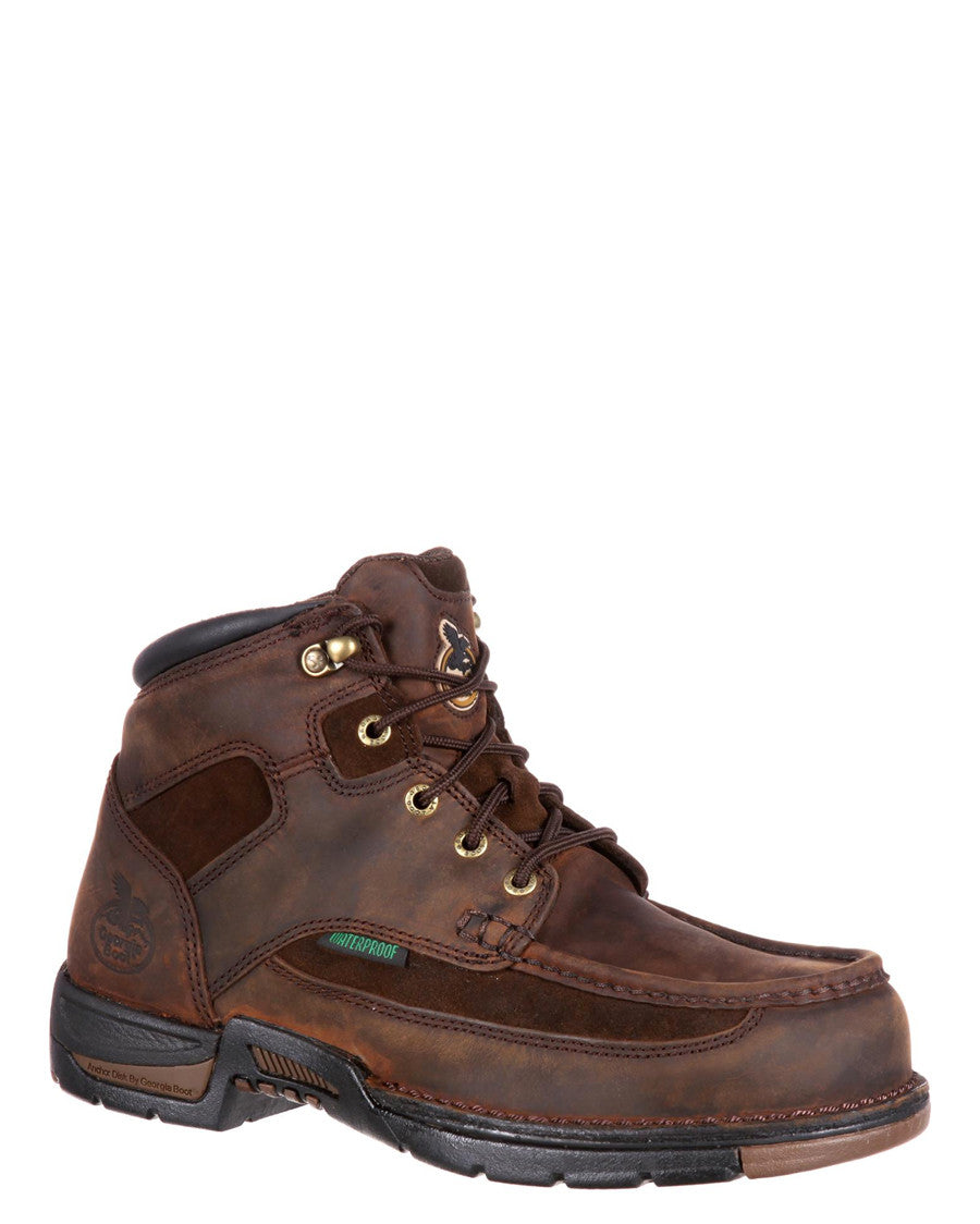 Men's Athens Waterproof Lace-Up Boots by Georgia from Skip’s Western Outfitters | GEO-G7403-080-M