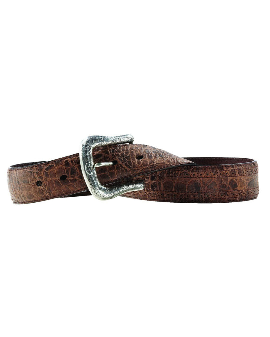 Men's Adobe Clay Leather Belt by Ariat Accessories from Skip’s Western Outfitters | MFW-A10011717-32-BROWN