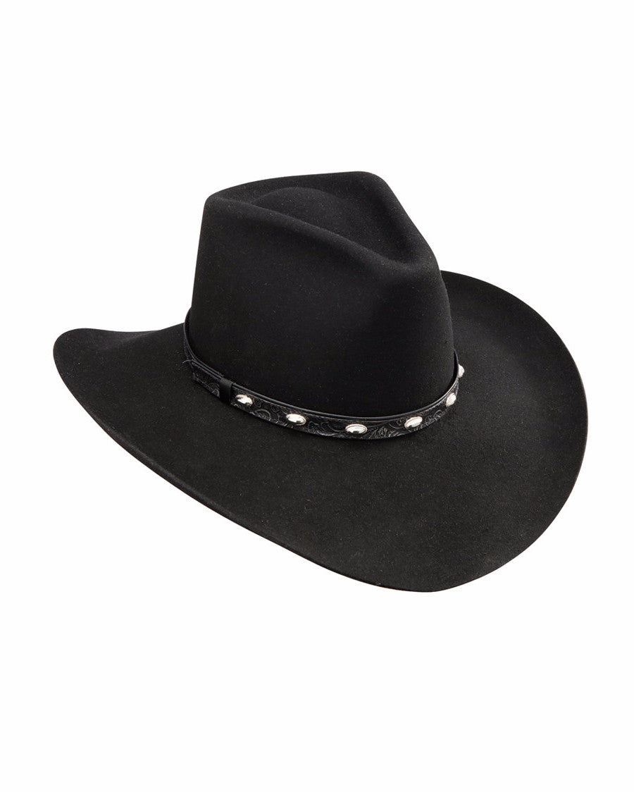 Stetsons 3X Buck Shot Wool Hat by Stetson Hats from Skip’s Western Outfitters | HAT-SWBKSH-154007-6-7/8-Black