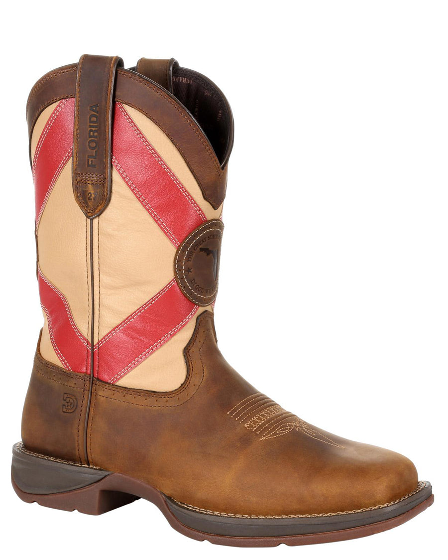 Men's Florida State Flag Western Boots by Durango from Skip’s Western Outfitters | DUR-DDB0233-080-D