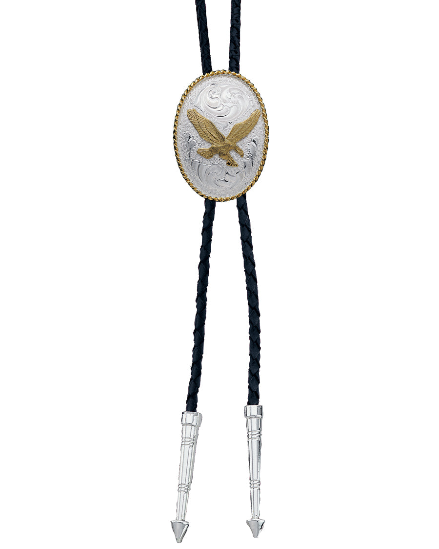 Eagle Bolo Tie by Montana Silversmiths from Skip’s Western Outfitters | MON-BT6-Silver
