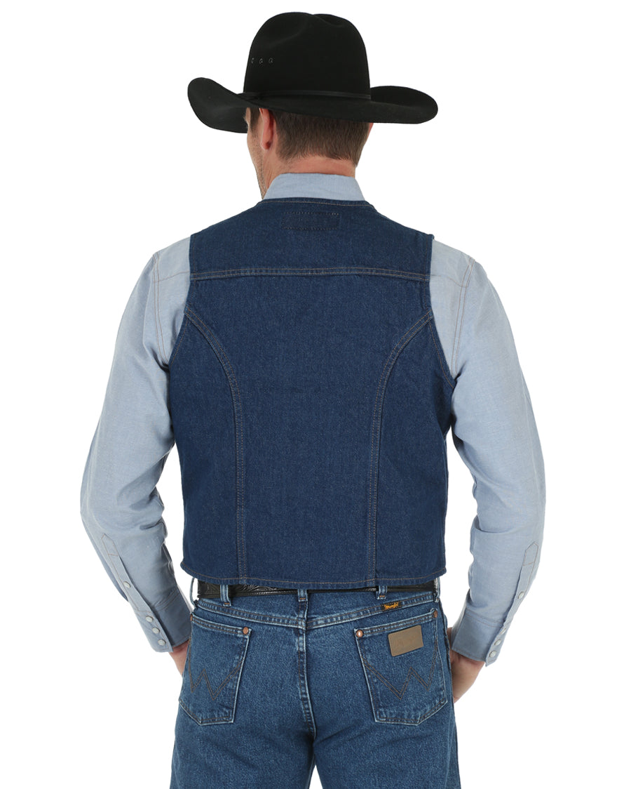 Men's Unlined Prewashed Denim Vest