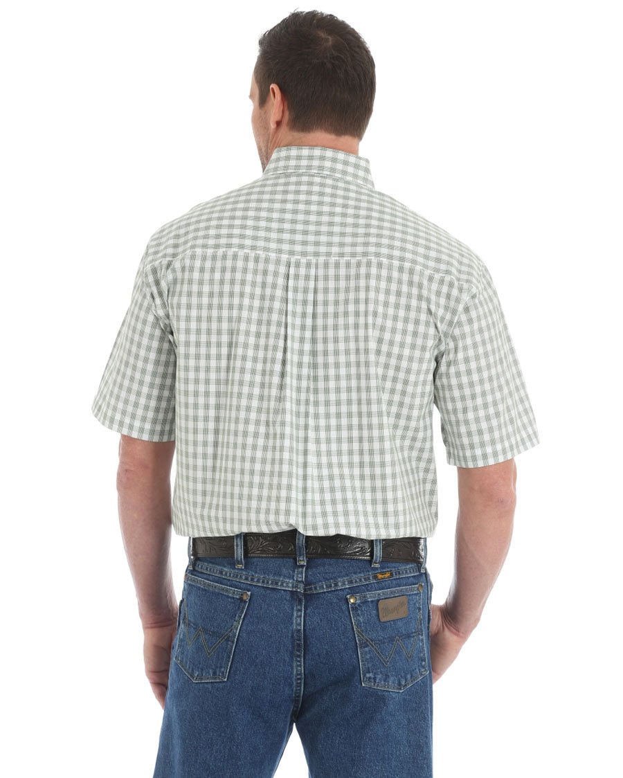 Men's George Strait Plaid Short Sleeve Western Shirt
