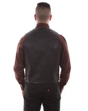 Men's Sleeveless Lambskin Leather Vest