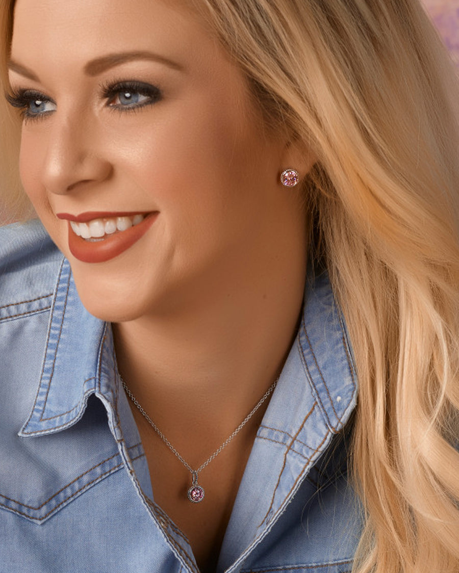 Women's Tough Enough To Wear Pink jewelry Set