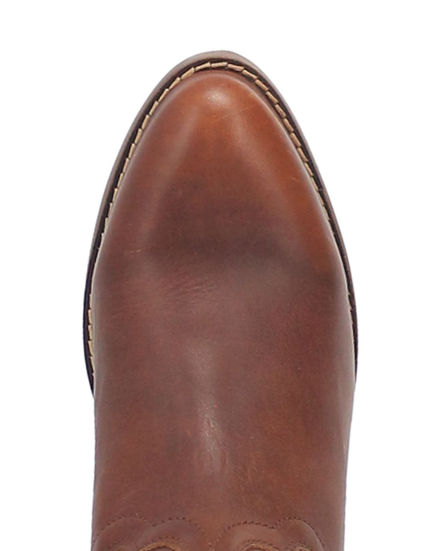 Dingo Women's Seguaro Western Booties in Brown with Round Toe at Skip's Western Outfitters | DI825-BROWN