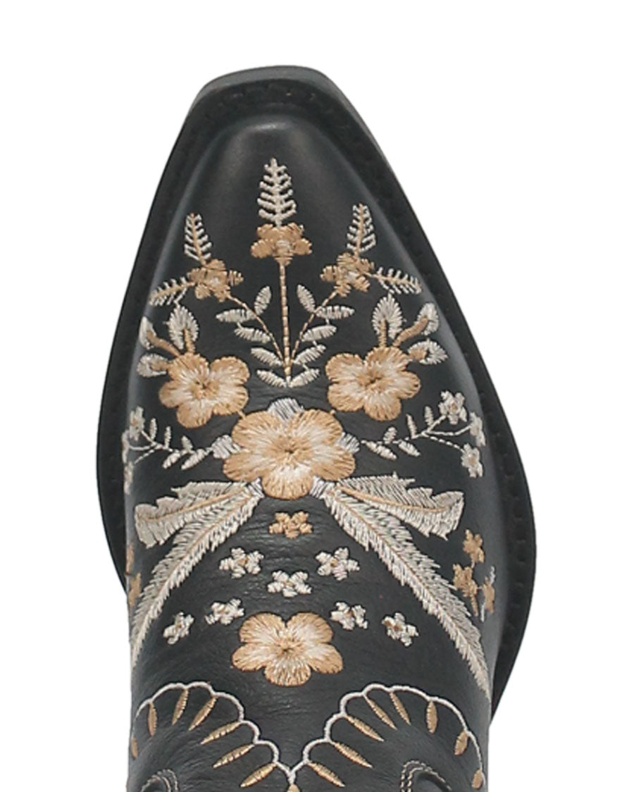 Dingo Women's Primrose Western Boots in Black with Snip Toe at Skip's Western Outfitters | DI748-BLACK