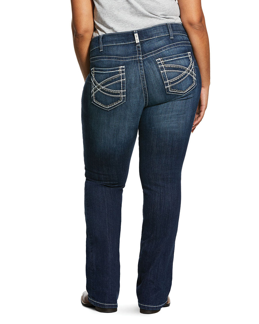 Women's R.E.A.L. Mid Rise Stretch Entwined Boot Cut Jeans