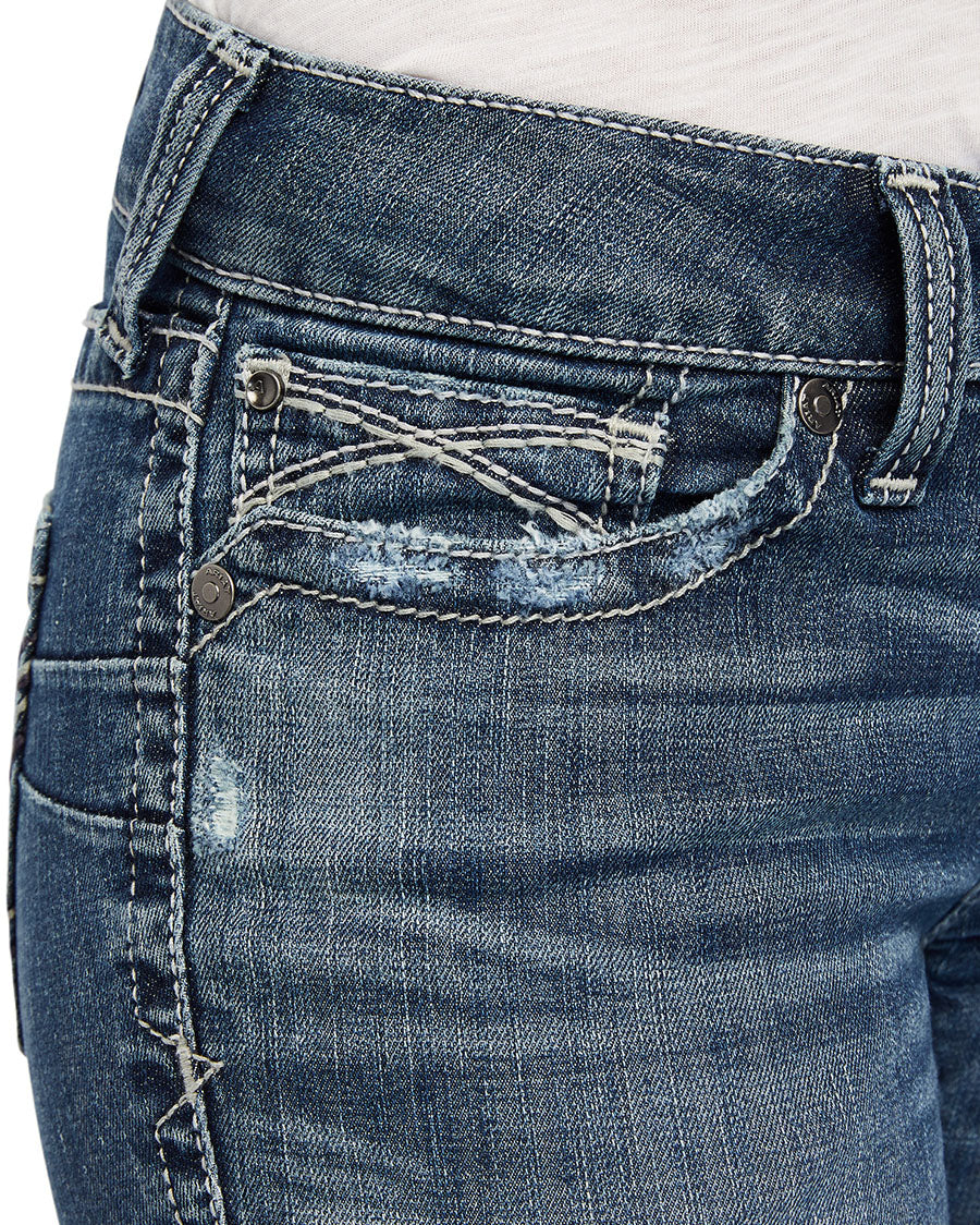 Women's R.E.A.L. Mid Rise Raquel Boot Cut Jeans