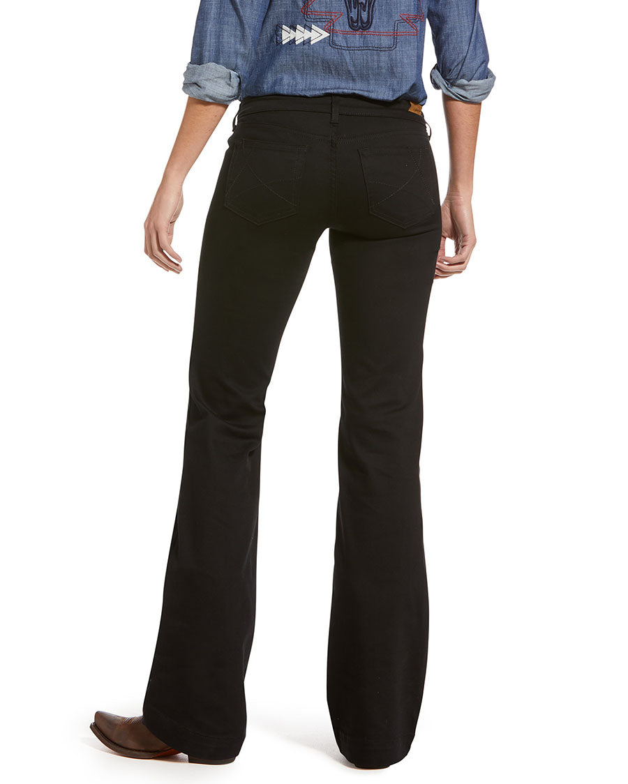 Women's Trouser Mid Rise Forever Wide Leg Pant