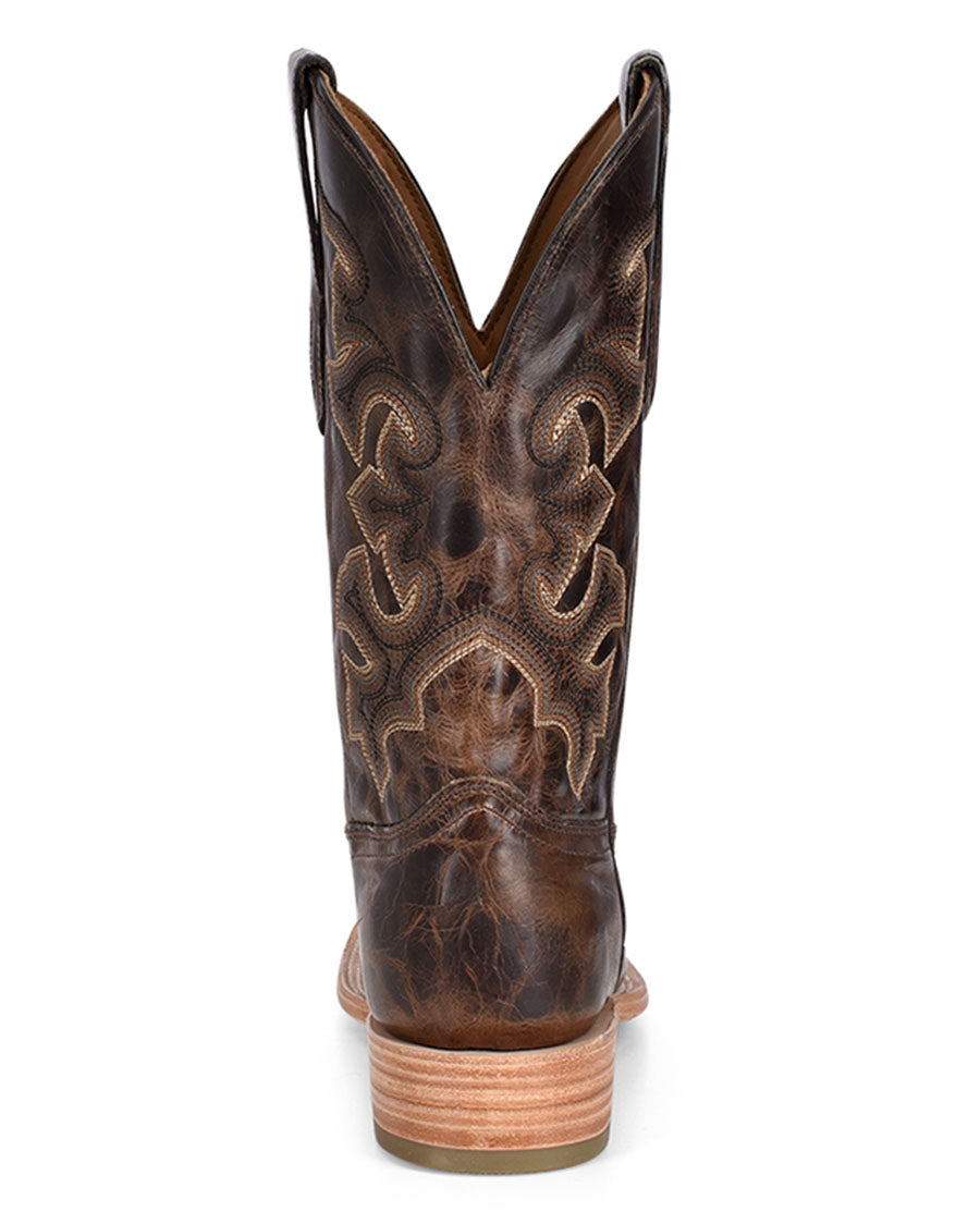 Corral A4264 Men's Handcrafted Wide Square Toe Cowboy Boots in Brown at Skip's Western Outfitters